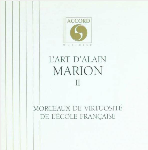 Alain Marion - L'Art D'alain Marion II - Morceaux de Virtuosité de L'école Française Bon état -  reconditionné disponible sur Label Emmaüs